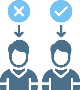 select Glyph Two Color Icon Design vector