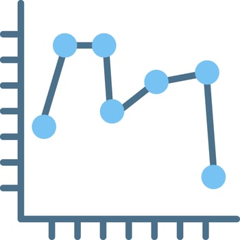 Glyph Two Color Graph Glyph Two Color Icon Design vector