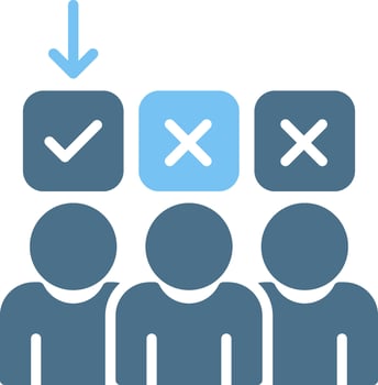 Selection Glyph Two Color Icon Design vector