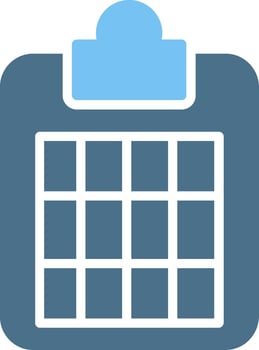 Clipboard Glyph Two Color Icon Design vector