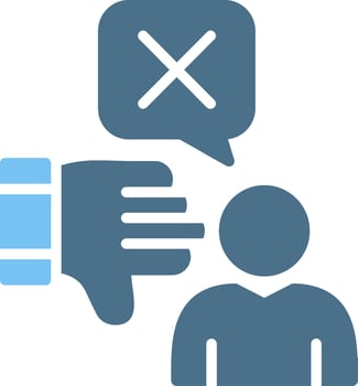 Review Glyph Two Color Icon Design vector