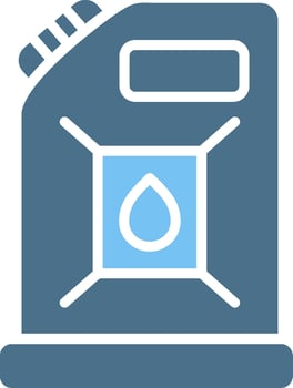 Canister Glyph Two Color Icon Design vector