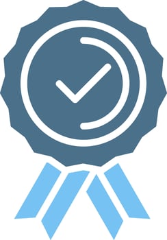 Credibility Glyph Two Color Icon Design vector
