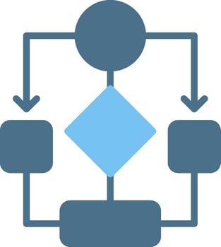 Data Flow Glyph Two Color Icon Design vector