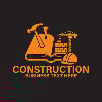 unique real estate construction remodeling handyman logo design vector