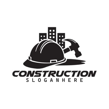 minimalist mortgage, real estate, property, or construction logo design vector