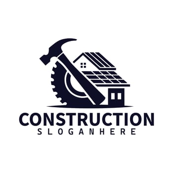 real estate, mortgage, cleaning and construction logo vector
