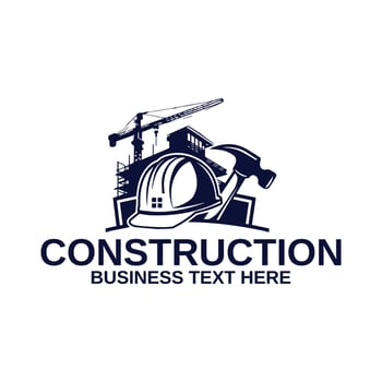 create a construction company or real estate business logo vector