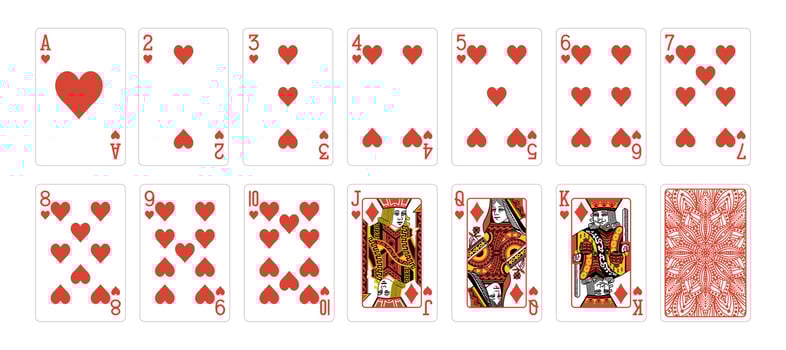 Poker cards set. Poker playing cards. vector