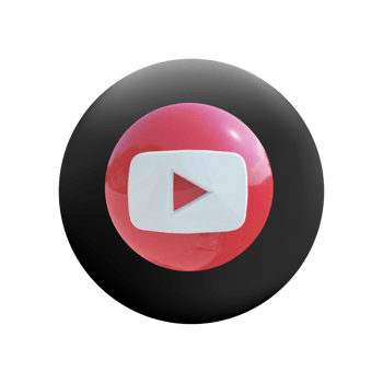 YouTube Logo Design red black png