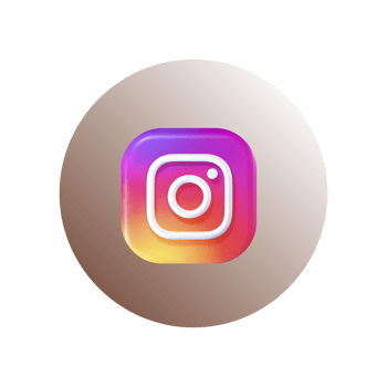 3D Instagram Logo with Realistic Effects png