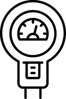 Parking Meter Line Icon vector