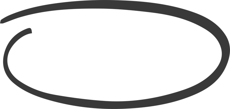 Highlight pen line. Hand drawn circle sketch. Oval pencil stroke. Doodle underline mark scribble. Ellipse and round emphasis png