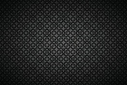 Black and grey abstract background with outline of squares, simple illustration vector