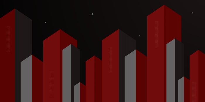 Abstract dark red background with overlap square shape dynamic color banner concept. Building construction concept. vector