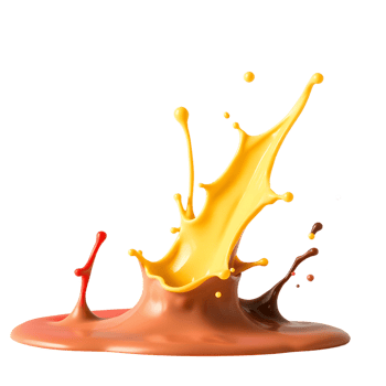 A splash of liquid is being poured into a bowl png