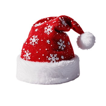 a santa hat on a transparent background png