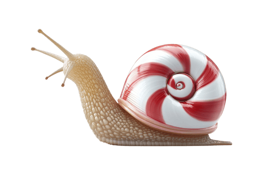 Colorful snail adventure nature garden macro photography close-up shot unique creatures png