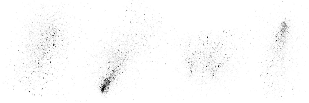 black splatter grunge ink collection vector