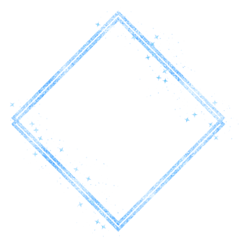 Glittery blue diamond frame png