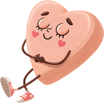 Delicate candy hearts design spreads romantic charm on Valentines artwork. . png