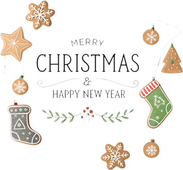 Gingerbread and sparkle create magical Christmas decoration celebrations. . png