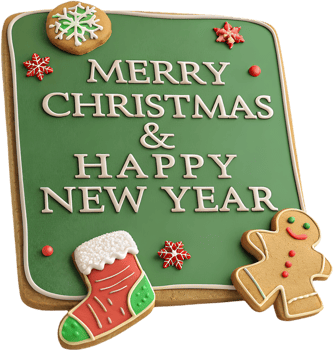 Christmas joy shines through gingerbread charm and sparkling decorations. . png