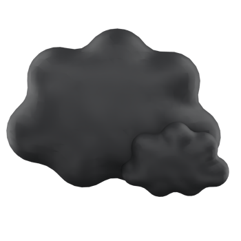 3d illustration cloudy midnight weather png