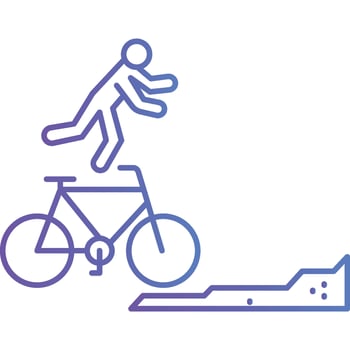 Accident illustration with isolated background vector