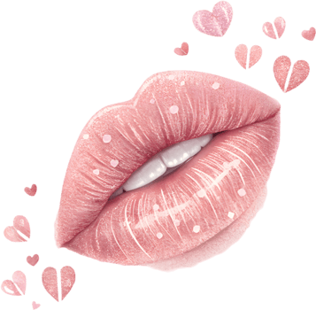 Tender colorful kiss marks highlight love s most intimate moments. . png