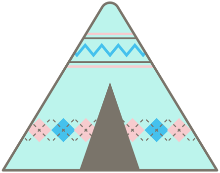 Cute hand drawn kawaii summer camping picnic set tent png