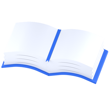 3d illustration open book isolated on the transparent background png