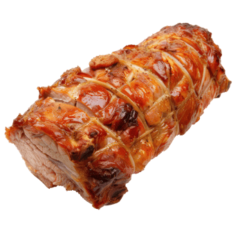 pork roast on a roll on a transparent background png