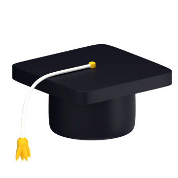 3d illustration toga hat isolated on the transparent background png