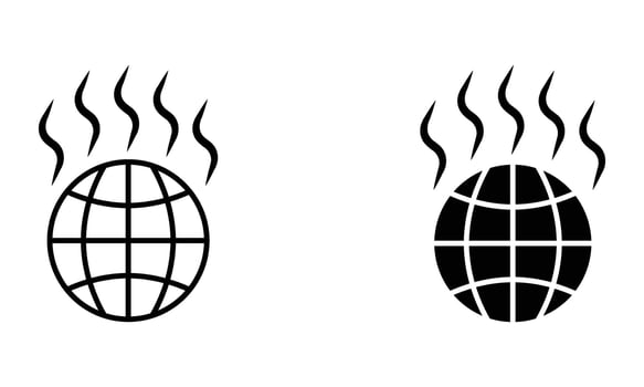 illustration of heat temperature of earth vector