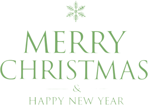 Merry Christmas and Happy New Year celebration design clipart. . png