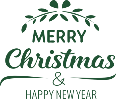 Christmas decorations and Happy New Year festive clipart. . png