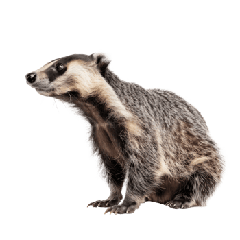badger on transparency background png