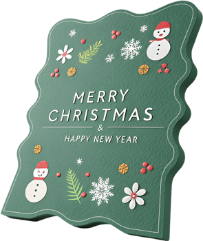 Snowman and Christmas decorations brighten Merry Christmas celebrations. . png