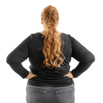 a woman with long hair and a black top png