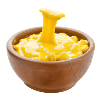 macaroni and cheese in a bowl with a wooden spoon png
