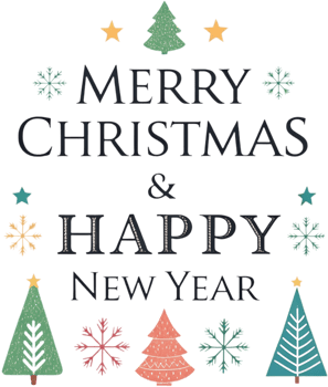 Celebrate Christmas joy with tree and festive decorations. . png