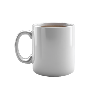 Coffee Mug Isolated on Transparent Background for Cafe Branding, Beverage Illustrations, and Digital Design Projects png