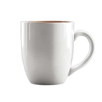 Coffee Mug Isolated on Transparent Background Perfect for Beverage Branding, Cafe Illustrations, and Digital Art Projects png