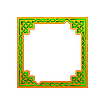 Celtic square frame. Celtic braided frame design, Irish traditional square border perfect for greeting card ,invitation or for your icons. png