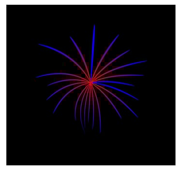 firework at night, celebration firework, new year firework. vector