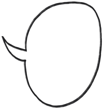 Hand drawn crayon scribble, with speech bubble shape. png