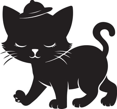 Cute Cat walking image vector