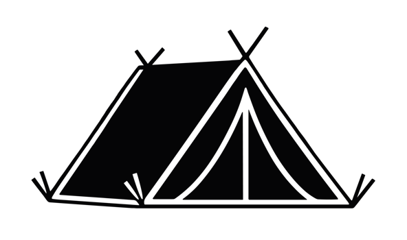 Tent camping camp trip sketch drawing clipart campsite outdoorsy outdoors adventure lover camper aesthetic sticker decor isolated element illustration transparent background png