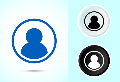 User profile avatar design illustration vector